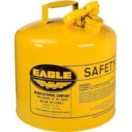 JUSTRITE Eagle Type I Safety Can - 5 Gallons - Yellow UI50SY